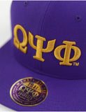 Big Boy Omega Psi Phi Divine 9 S144 Letter Snapback Cap [Purple]