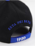 Big Boy Zeta Phi Beta Divine 9 S160 Letter Ball Cap [Black]