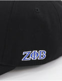 Big Boy Zeta Phi Beta Divine 9 S159 Crest Ball Cap [Black]