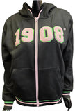 Buffalo Dallas Alpha Kappa Alpha Chenille Zip Hoodie [Black]