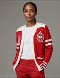 Big Boy Delta Sigma Theta Divine 9 S8 Wool Sweater Cardigan [Red]