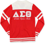 Big Boy Delta Sigma Theta Divine 9 S8 Wool Sweater Cardigan [Red]