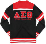 Big Boy Delta Sigma Theta Divine 9 S8 Wool Sweater Cardigan [Black]