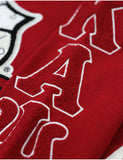 Big Boy Kappa Alpha Psi Divine 9 S5 Wool V-Neck Sweater [Crimson Red]