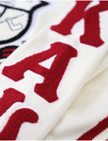 Big Boy Kappa Alpha Psi Divine 9 S5 Wool V-Neck Sweater [Ivory White]