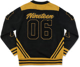 Big Boy Alpha Phi Alpha Divine 9 S5 Wool V-Neck Sweater [Black]