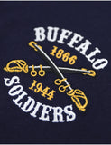 Big Boy Buffalo Soldiers S4 Mens Polo Shirt [Navy Blue]