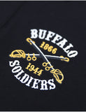 Big Boy Buffalo Soldiers S4 Mens Polo Shirt [Black]