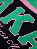 Big Boy Alpha Kappa Alpha Divine 9 S8 Wool Sweater Cardigan [Black]