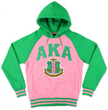 Big Boy Alpha Kappa Alpha Divine 9 S7 Two-Tone Pullover Hoodie [Pink]