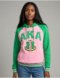 Big Boy Alpha Kappa Alpha Divine 9 S7 Two-Tone Pullover Hoodie [Pink]