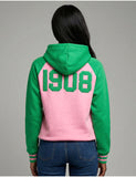 Big Boy Alpha Kappa Alpha Divine 9 S7 Two-Tone Pullover Hoodie [Pink]