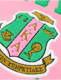 Big Boy Alpha Kappa Alpha Divine 9 S7 Two-Tone Pullover Hoodie [Pink]