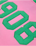 Big Boy Alpha Kappa Alpha Divine 9 S7 Two-Tone Pullover Hoodie [Pink]