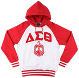 Big Boy Delta Sigma Theta Divine 9 S7 Two-Tone Adult Pullover Hoodie [White]