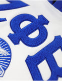 Big Boy Zeta Phi Beta Divine 9 S7 Two-Tone Adult Pullover Hoodie [White]
