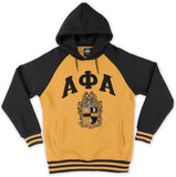 Big Boy Alpha Phi Alpha Divine 9 S7 Two-Tone Pullover Hoodie [Gold]