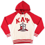 Big Boy Kappa Alpha Psi Divine 9 S7 Two-Tone Adult Pullover Hoodie [Ivory White]
