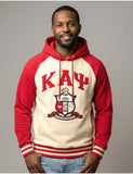 Big Boy Kappa Alpha Psi Divine 9 S7 Two-Tone Adult Pullover Hoodie [Ivory White]