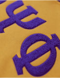Big Boy Omega Psi Phi Divine 9 S7 Two-Tone Adult Pullover Hoodie [Gold]