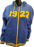Buffalo Dallas Sigma Gamma Rho Chenille Zip Hoodie [Blue]