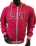 Buffalo Dallas Kappa Alpha Psi Chenille Zip Hoodie [Crimson Red]