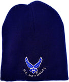 U.S. Air Force Wings Short Beanie Cap [Navy Blue]