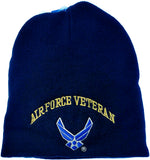 U.S. Air Force Veteran MB2 Short Beanie Cap [Navy Blue]