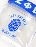 Big Boy Zeta Phi Beta Divine 9 S142 Clear Cross Bag [Royal Blue]