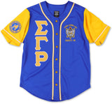 Big Boy Sigma Gamma Rho Divine 9 S1 Baseball Jersey [Royal Blue]