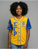 Big Boy Sigma Gamma Rho Divine 9 S1 Baseball Jersey [Gold]