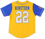 Big Boy Sigma Gamma Rho Divine 9 S1 Baseball Jersey [Gold]