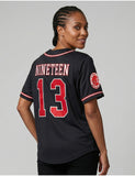 Big Boy Delta Sigma Theta Divine 9 S1 Baseball Jersey [Black]