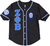 Big Boy Zeta Phi Beta Divine 9 S1 Baseball Jersey [Black]