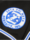 Big Boy Zeta Phi Beta Divine 9 S1 Baseball Jersey [Black]
