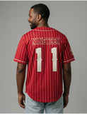 Big Boy Kappa Alpha Psi Divine 9 S1 Baseball Jersey [Crimson Red]