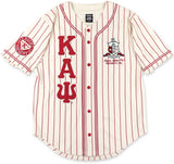 Big Boy Kappa Alpha Psi Divine 9 S1 Baseball Jersey [Ivory White]