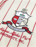 Big Boy Kappa Alpha Psi Divine 9 S1 Baseball Jersey [Ivory White]