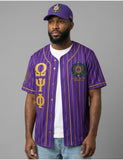 Big Boy Omega Psi Phi Divine 9 S1 Baseball Jersey [Purple]