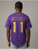 Big Boy Omega Psi Phi Divine 9 S1 Baseball Jersey [Purple]