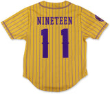 Big Boy Omega Psi Phi Divine 9 S1 Baseball Jersey [Gold]