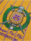 Big Boy Omega Psi Phi Divine 9 S1 Baseball Jersey [Gold]