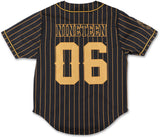 Big Boy Alpha Phi Alpha Divine 9 S1 Baseball Jersey [Black]