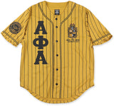 Big Boy Alpha Phi Alpha Divine 9 S1 Baseball Jersey [Gold]
