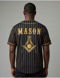 Big Boy Prince Hall Mason Divine S1 Baseball Jersey [Black]