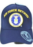 Air Force Retired C1332 Shadow On Bill Mens Cap [Navy Blue]
