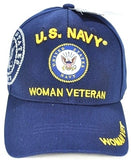 U.S. Navy Woman Veteran C1428 Shadow Ladies Cap [Navy Blue]