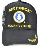 Air Force Woman Veteran C1328 Shadow Ladies Cap [Black]