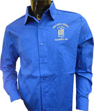 Buffalo Dallas Phi Beta Sigma Button Down Collar Shirt [Long Sleeve - Blue]