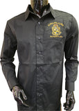 Buffalo Dallas Alpha Phi Alpha Button Down Collar Shirt [Long Sleeve - Black]